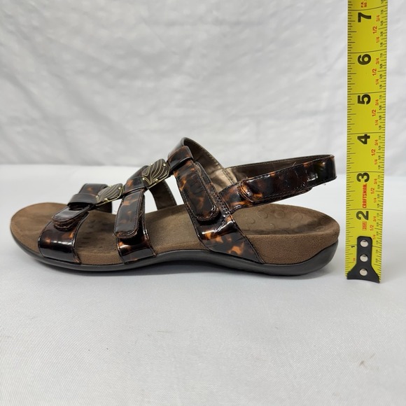 Vionic 44 Amber Tortoise Print Slingback Strappy Sandals Women's Size 9 TVW1275 - Picture 11 of 12